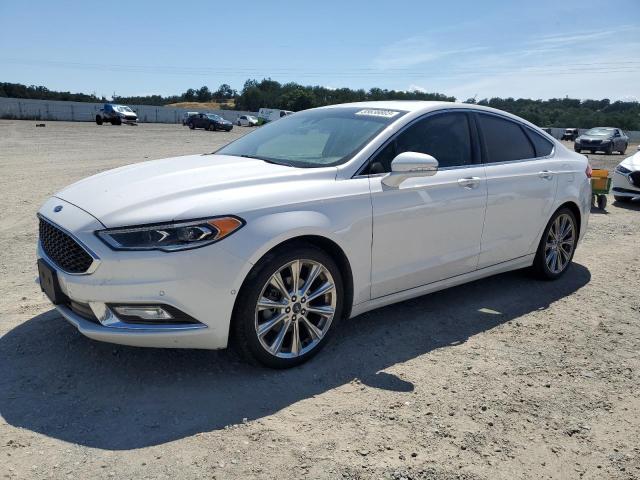 3FA6P0K98HR105730 - 2017 FORD FUSION TITANIUM WHITE photo 1