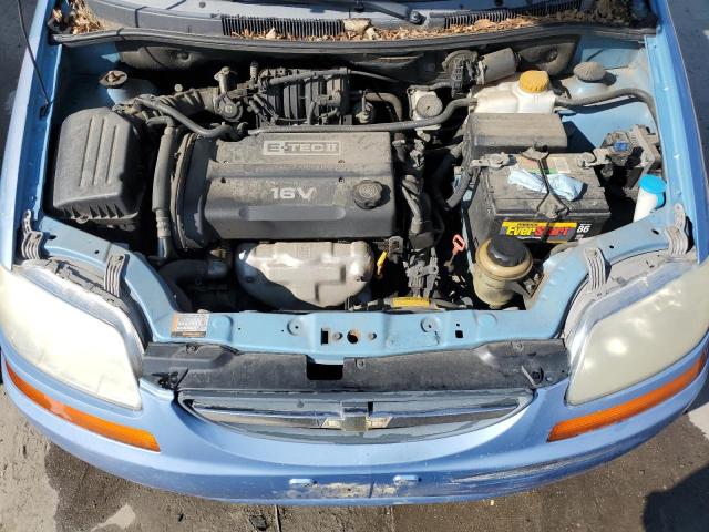 KL1TD62645B344150 - 2005 CHEVROLET AVEO BASE BLUE photo 11