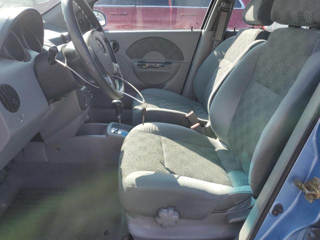KL1TD62645B344150 - 2005 CHEVROLET AVEO BASE BLUE photo 7