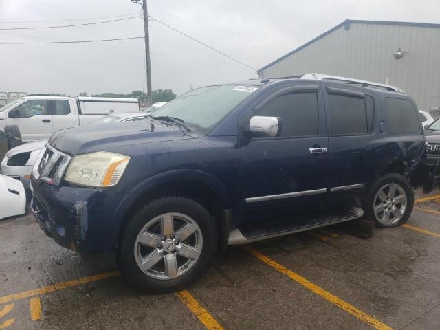 5N1BA0NE4BN603688 - 2011 NISSAN ARMADA PLATINUM BLUE photo 1