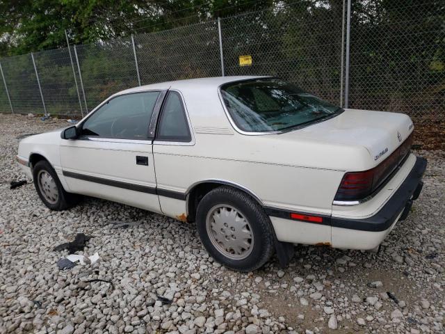 1C3CJ51E5HG177300 - 1987 CHRYSLER LEBARON PREMIUM WHITE photo 2