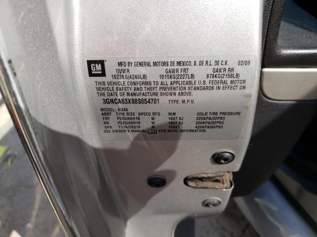 3GNCA63X88S654701 - 2008 CHEVROLET HHR SS 银色 照片 12