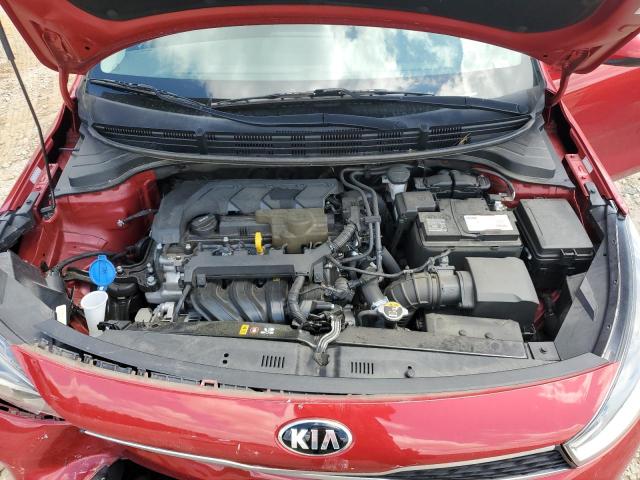 3KPA24AD3LE284582 - 2020 KIA RIO LX RED photo 11