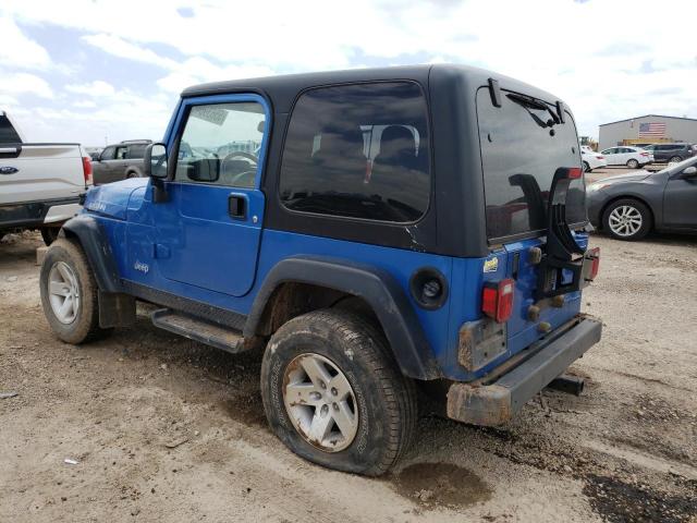 1J4FA69S53P310620 - 2003 JEEP WRANGLER / RUBICON BLUE photo 2