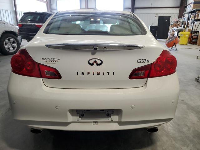 JN1CV6AR3DM763744 - 2013 INFINITI G37 WHITE photo 6