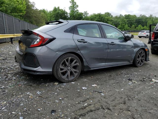 SHHFK7H97JU421876 - 2018 HONDA CIVIC SPORT TOURING GRAY photo 3