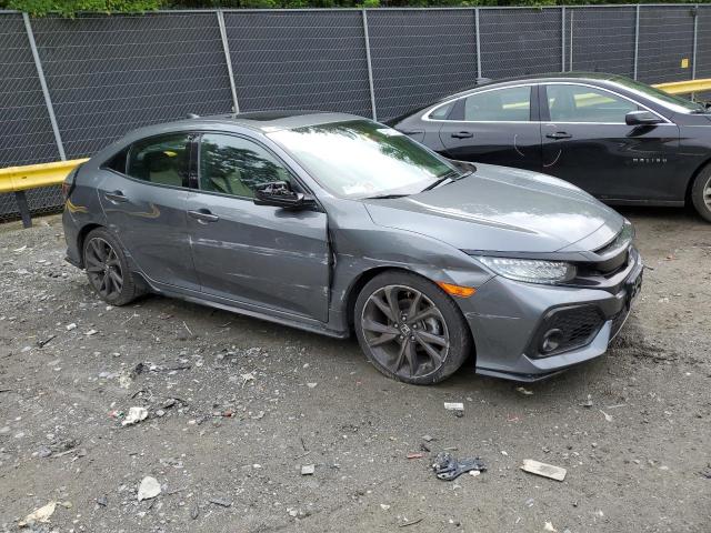 SHHFK7H97JU421876 - 2018 HONDA CIVIC SPORT TOURING GRAY photo 4