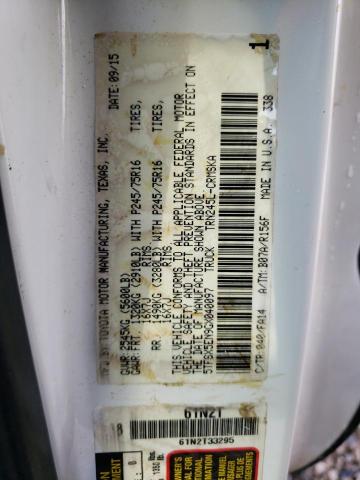 5TFSX5EN9GX040097 - 2016 TOYOTA TACOMA ACCESS CAB Ақ фото 12