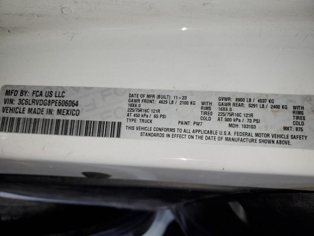 3C6LRVDG8PE606064 - 2023 RAM PROMASTER 2500 HIGH 白色 照片 13