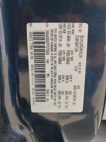 1A8HW58207F573324 - 2007 CHRYSLER ASPEN LIMITED 蓝色 照片 13