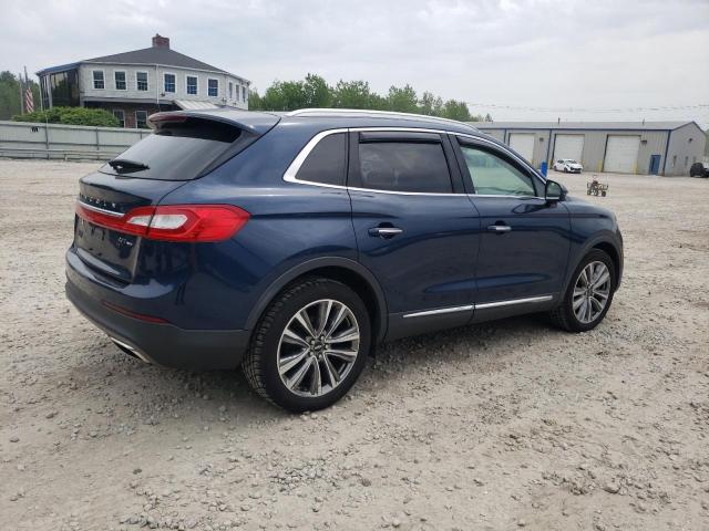 2LMPJ8LP4HBL39681 - 2017 LINCOLN MKX RESERVE BLUE photo 3