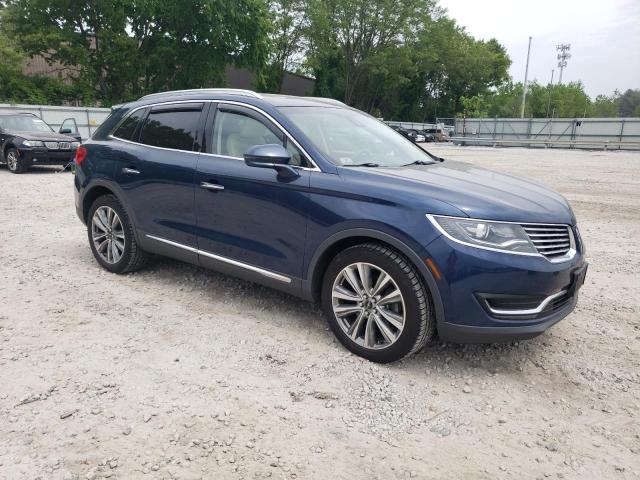 2LMPJ8LP4HBL39681 - 2017 LINCOLN MKX RESERVE BLUE photo 4