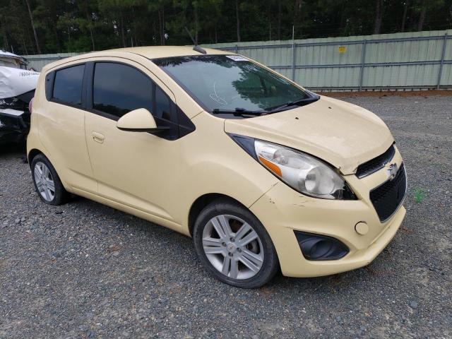 KL8CD6S94EC490439 - 2014 CHEVROLET SPARK 1LT YELLOW photo 1