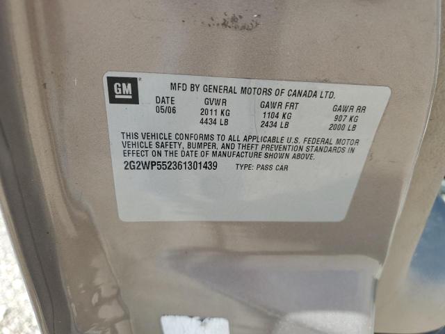 2G2WP552361301439 - 2006 PONTIAC GRAND PRIX 棕色 照片 12