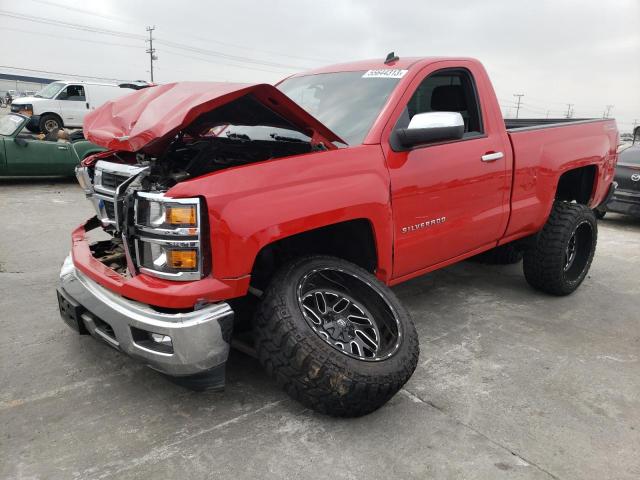 1GCNKREC7EZ250460 - 2014 CHEVROLET silverado K1500 LT RED photo 1