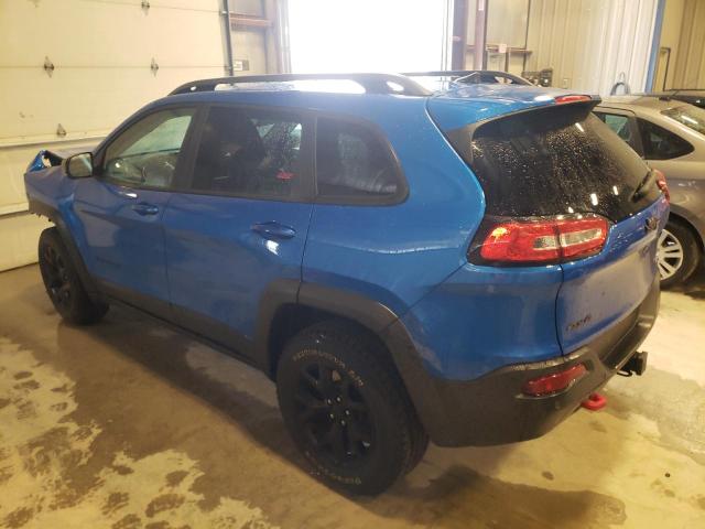 1C4PJMBX7JD575025 - 2018 JEEP CHEROKEE TRAILHAWK BLUE photo 2