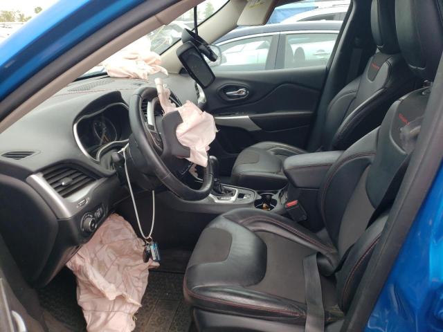 1C4PJMBX7JD575025 - 2018 JEEP CHEROKEE TRAILHAWK BLUE photo 7