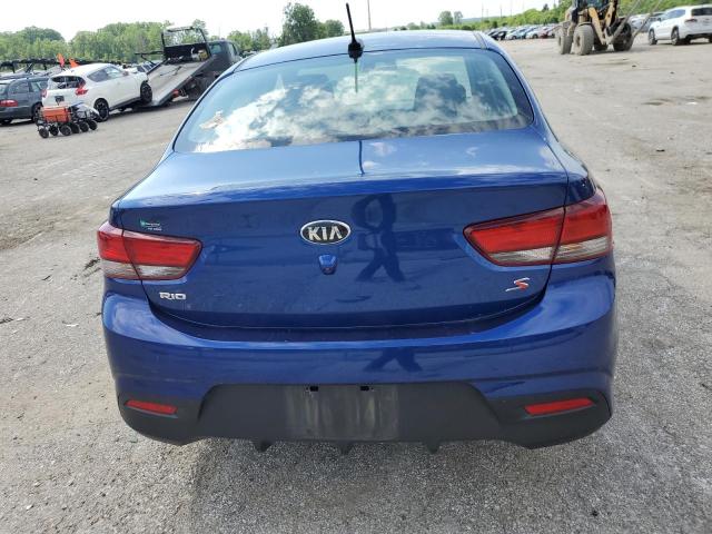 3KPA24AB7JE077401 - 2018 KIA RIO LX BLUE photo 6