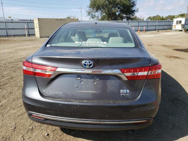 4T1BD1EB5DU015049 - 2013 TOYOTA AVALON HYBRID GRAY photo 6