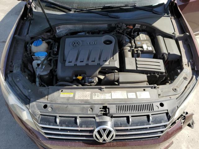 1VWCN7A37EC029255 - 2014 VOLKSWAGEN PASSAT SEL BURGUNDY photo 11