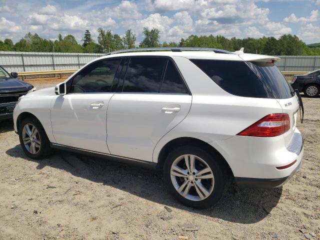 4JGDA5HB2EA438999 - 2014 MERCEDES-BENZ ML 350 4MATIC WHITE photo 2