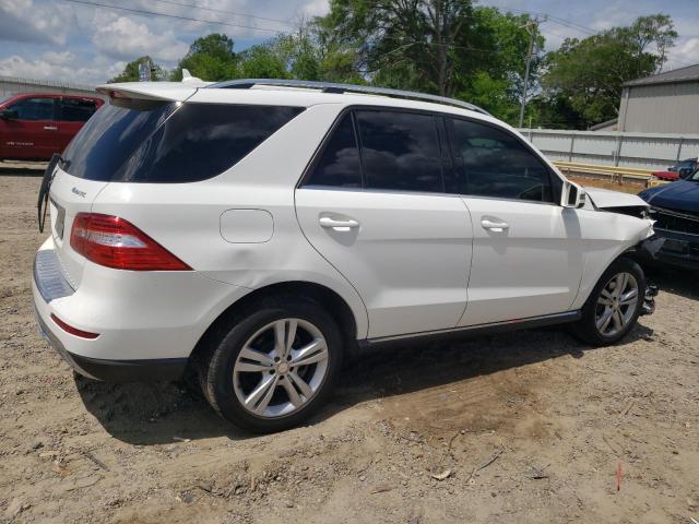 4JGDA5HB2EA438999 - 2014 MERCEDES-BENZ ML 350 4MATIC WHITE photo 3