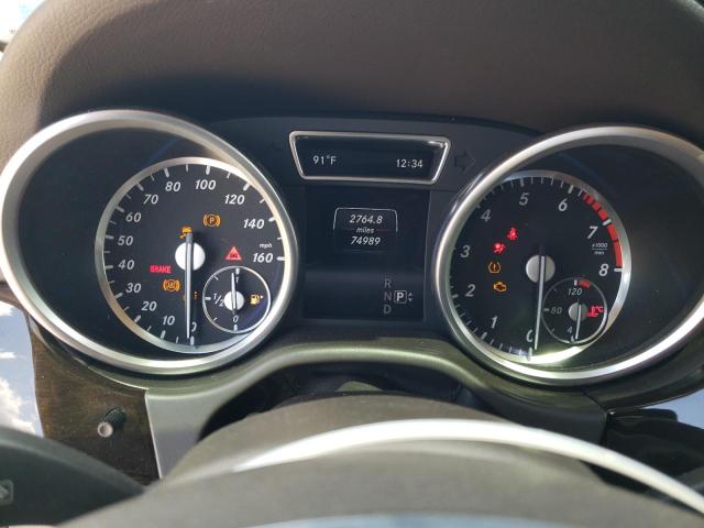 4JGDA5HB2EA438999 - 2014 MERCEDES-BENZ ML 350 4MATIC WHITE photo 9