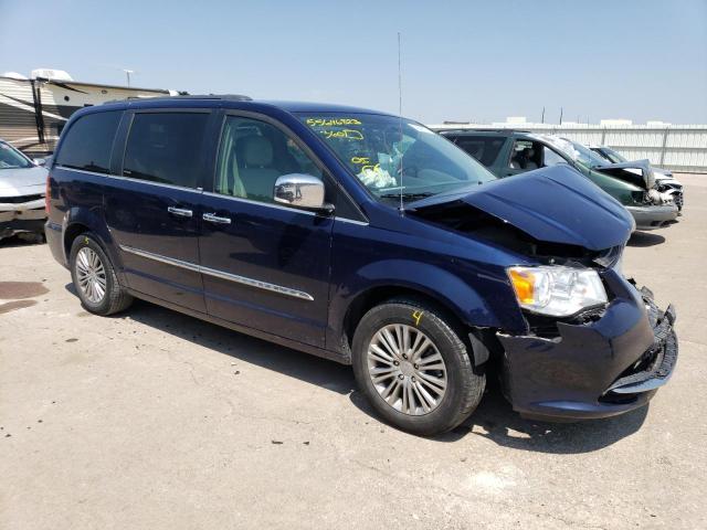 2C4RC1CG1ER144151 - 2014 CHRYSLER TOWN & COU TOURING L BLUE photo 4