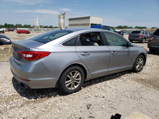 5NPE24AF8FH139766 - 2015 HYUNDAI SONATA SE GRAY photo 3