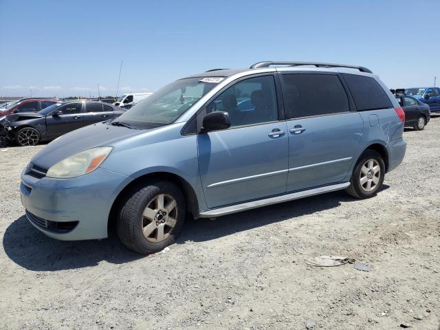 5TDZA23CX4S028297 - 2004 TOYOTA SIENNA CE BLUE photo 1