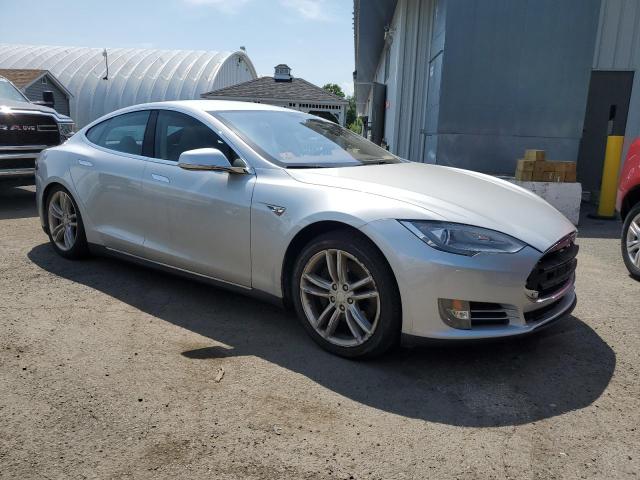 5YJSA1DN3DFP13001 - 2013 TESLA MODEL S SILVER photo 4