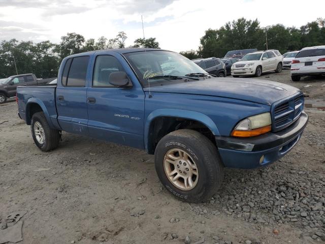 1B7HG38N52S671610 - 2002 DODGE DAKOTA QUAD SPORT BLUE photo 4