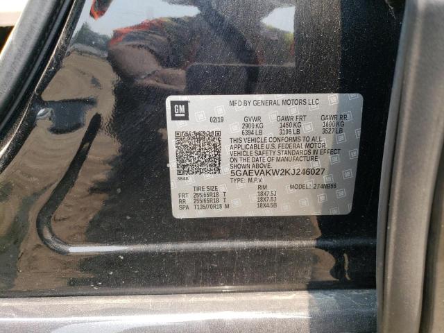 5GAEVAKW2KJ246027 - 2019 BUICK ENCLAVE ESSENCE 黑色 照片 14