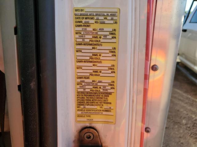 3C7WRVMGXKE539744 - 2019 RAM PROMASTER 3500 STANDARD Երկգույն լուսանկար 12