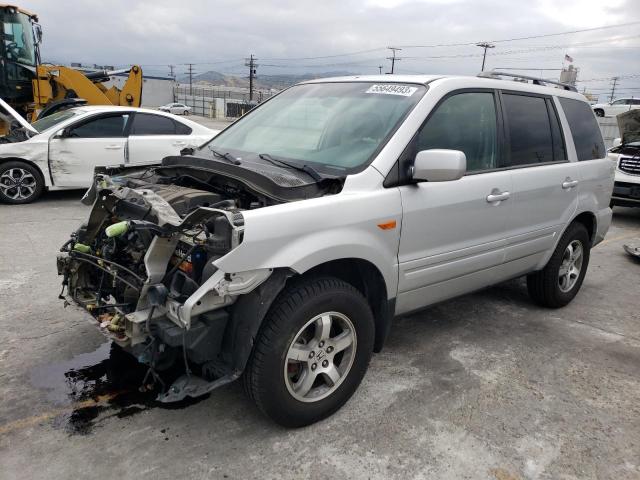 5FNYF287X8B027766 - 2008 HONDA PILOT EXL SILVER photo 1