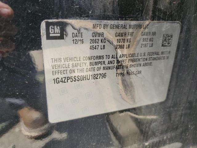 1G4ZP5SS0HU182796 - 2017 BUICK LACROSSE ESSENCE შავი ფოტო 13