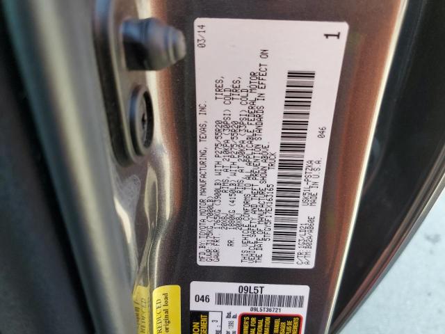 5TFGY5F17EX163165 - 2014 TOYOTA TUNDRA CREWMAX PLATINUM 灰色 照片 12