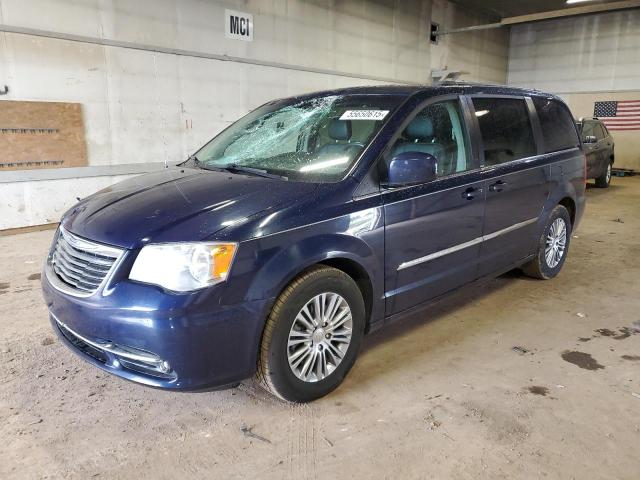 2C4RC1CGXER118518 - 2014 CHRYSLER TOWN & COU TOURING L BLUE photo 1