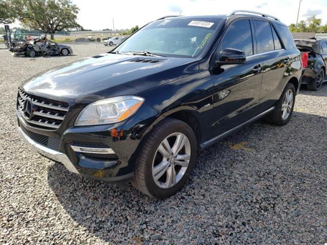 4JGDA2EB3CA033864 - 2012 MERCEDES-BENZ ML 350 BLUETEC BLACK photo 1