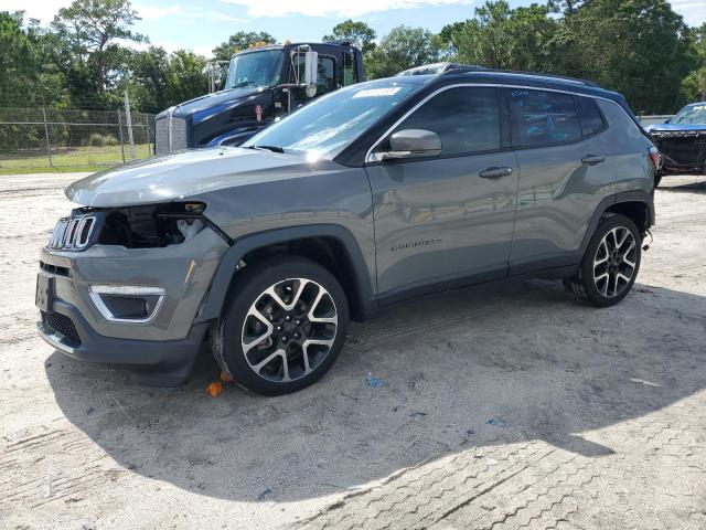 3C4NJDCBXKT843376 - 2019 JEEP COMPASS LIMITED GRAY photo 1