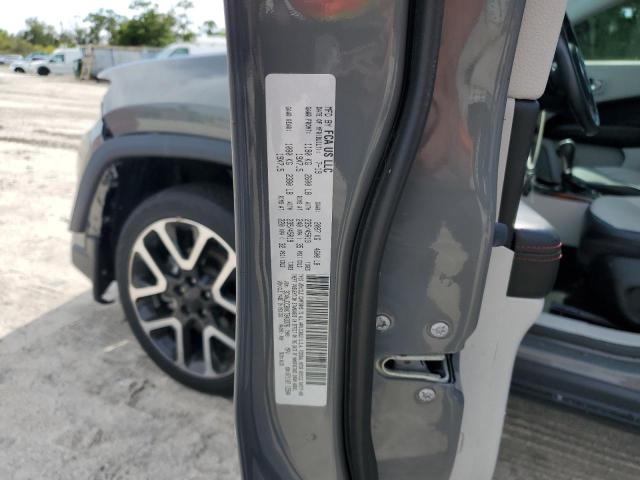 3C4NJDCBXKT843376 - 2019 JEEP COMPASS LIMITED GRAY photo 12