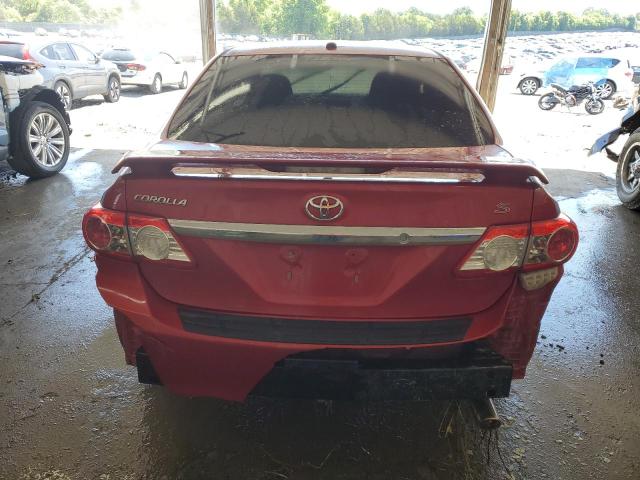 2T1BU4EE0BC675512 - 2011 TOYOTA COROLLA BASE RED photo 6