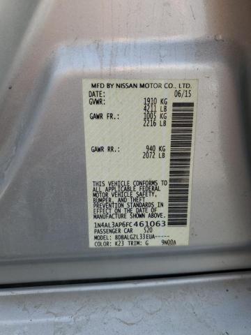 1N4AL3AP6FC461063 - 2015 NISSAN ALTIMA 2.5 SILVER photo 12