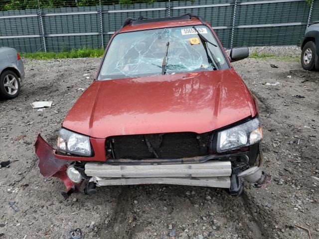 JF1SG65614H726466 - 2004 SUBARU FORESTER 2.5XS Կարմիր լուսանկար 5
