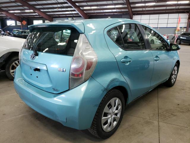 JTDKDTB35C1001245 - 2012 TOYOTA PRIUS C BLUE photo 3