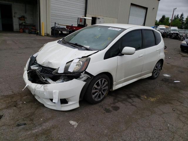 JHMGE8H53DC048173 - 2013 HONDA FIT SPORT WHITE photo 1