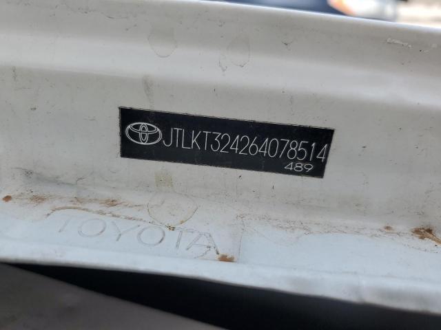 JTLKT324264078514 - 2006 TOYOTA SCION XB WHITE photo 12