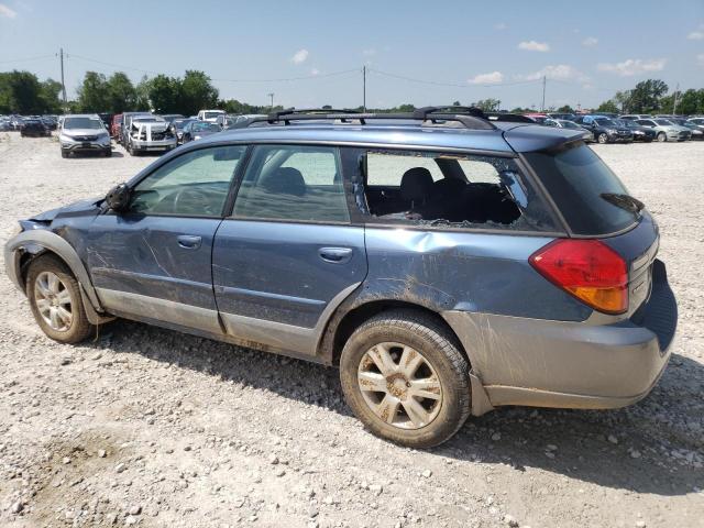 4S4BP61C257303856 - 2005 SUBARU LEGACY OUTBACK 2.5I BLUE photo 2