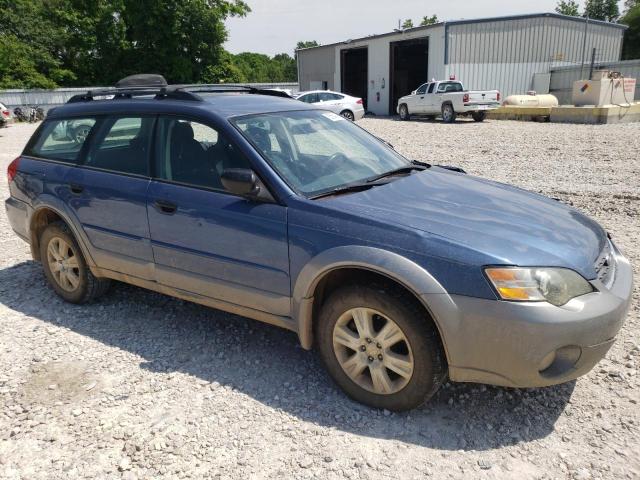 4S4BP61C257303856 - 2005 SUBARU LEGACY OUTBACK 2.5I BLUE photo 4