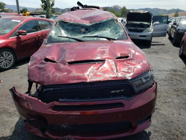 1C4SDJGJ3KC791398 - 2019 DODGE DURANGO SRT BURGUNDY photo 5